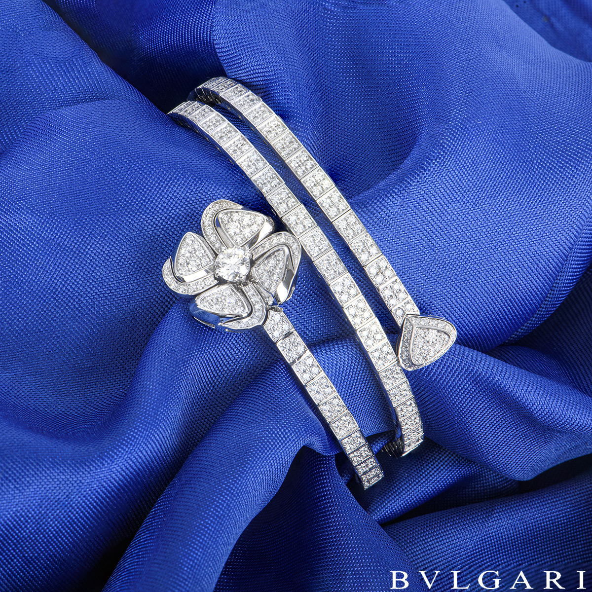 Bvlgari Ladies Fiorever 18k White Gold Bracelet, Size Medium 356275  8034024609071 - Jewelry - Jomashop